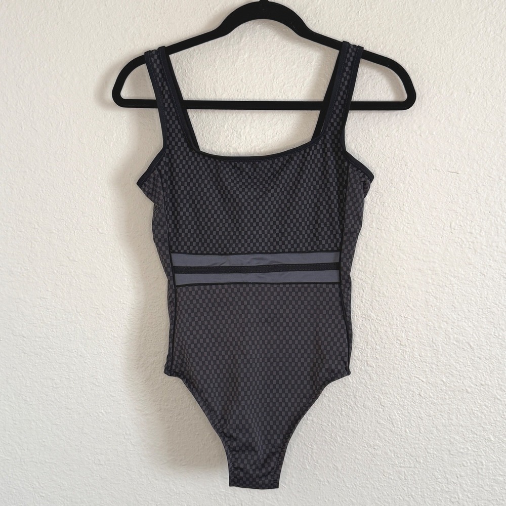 Miraclesuit 10 Black‎ Checkerboard One Piece Swimsuit Slimming Tummy Control